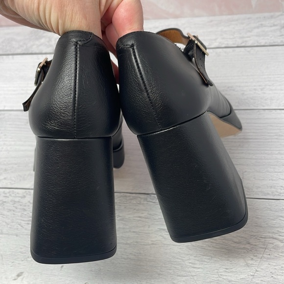 Angel Alarcon Zakia Mary Jane Heels in Black 41 S37 - Picture 5 of 7